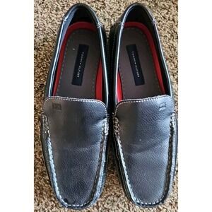 Tommy Hilfiger TM Dathan  Mens Loafers Black Slip On Driving Shoes Size 9.5 Mens